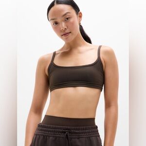 NWT Athleta Square Neck Truffle Bra Size Medium best for A-C Cups